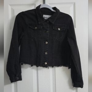 Between Us Black Denim Jacket